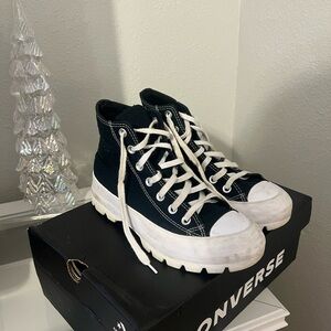 Womens Converse Chuck Taylor All Star Hi Lugged Sneaker - Black